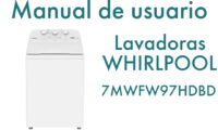 Manual de uso lavadora Whirlpool 7MWFW97HDBD