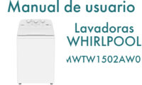 Manual de uso lavadora Whirlpool 7MWTW1502AW0